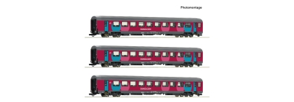 Roco 6200025 - H0 - 3-tlg. Set Corailwagen, SNCF, Ep. VI